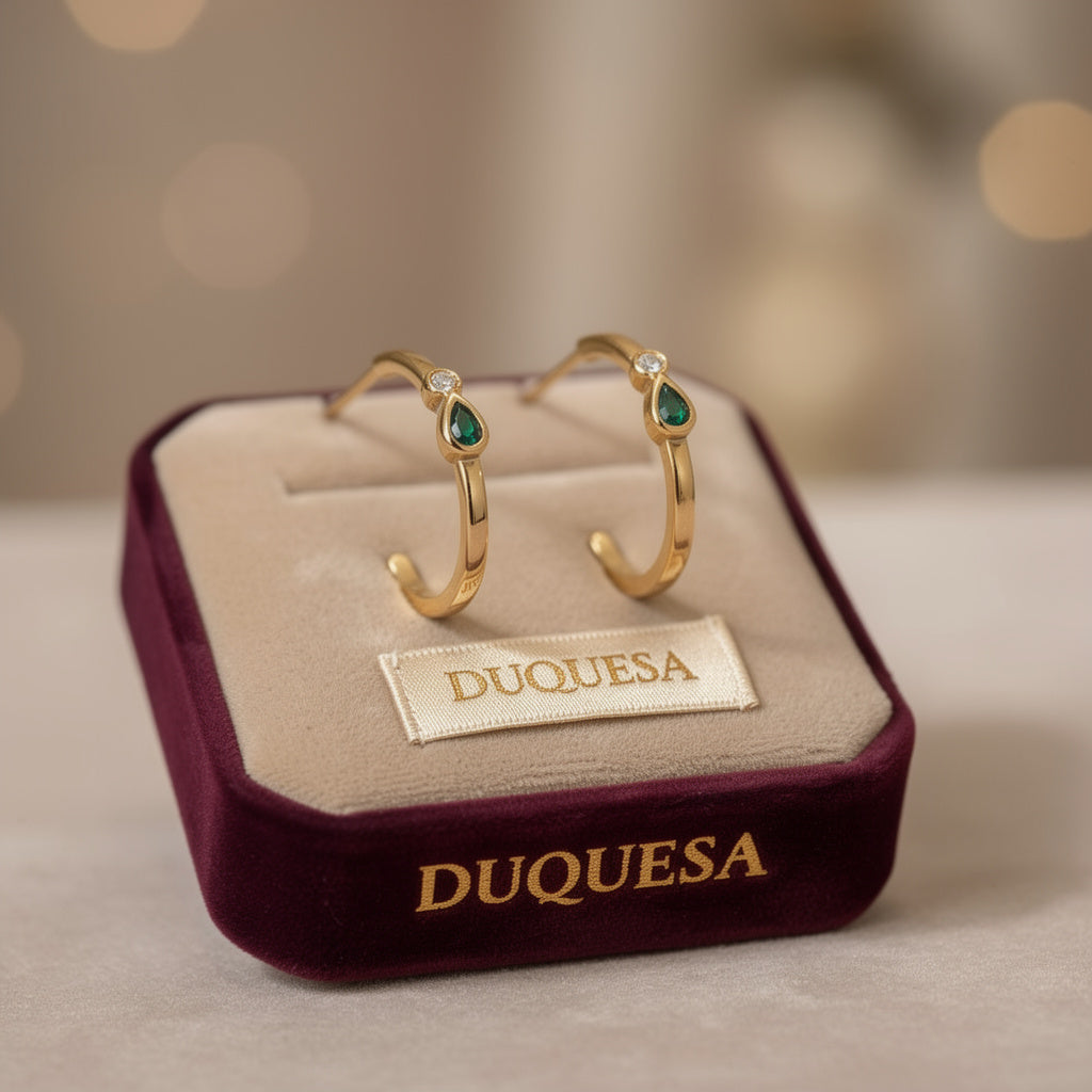 Argola Esmeralda Royale